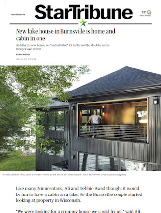 Star Tribune Homes lake house feature