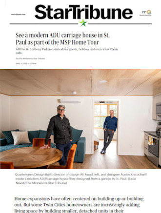 Star Tribune profile on MSP Home Tour